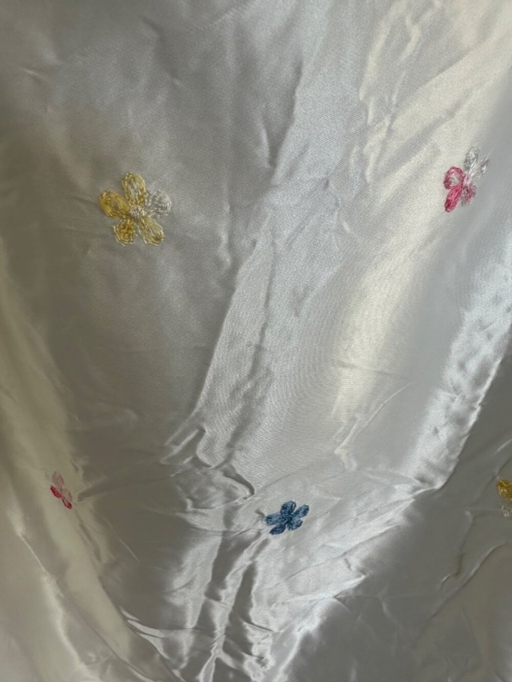 Jessica McClintock Gunne Sax SZ 13 Strapless Floral Embroidered Dress Homecoming - Picture 7 of 8